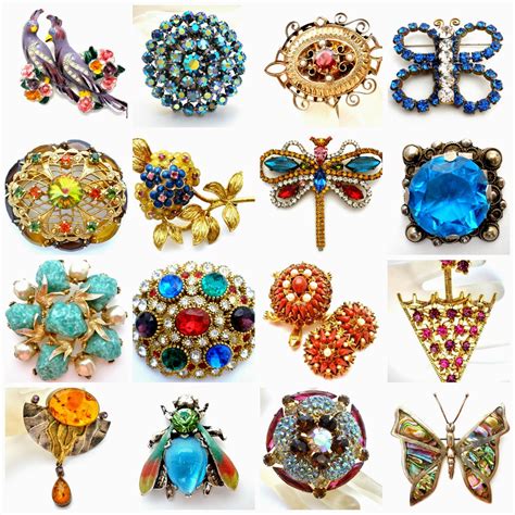 collectable vintage brooches.